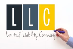 Blocks that say LLC and underneath it says Limited Liability Company